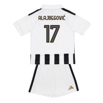 Juventus Kerim Alajbegovic #17 Maglia Gara Casa Repliche 2026-27 Bambino Maniche Corte